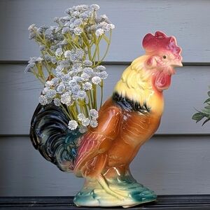 Colorful Rooster Figurine